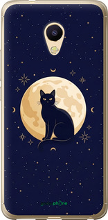 Силиконовый чехол 'Cute Cat Celestial/Witchy' для Meizu M5s изображение 3