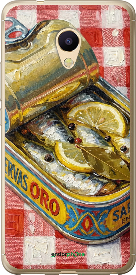 Силиконовый чехол Vintage Sardine Tin Phone для Meizu M5s - 6772u-776 изображение 