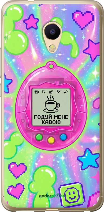 Силиконовый чехол Y2K Aesthetic Retro Pet: Годуй мене кавою для Meizu M5s - 6784u-776 изображение 