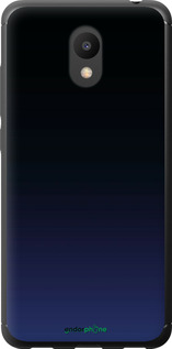 2D пластиковий чехол Градієнт у темно-синьому стилі для Meizu M6 - 6542t-1349 изображение 