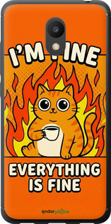 2D пластиковий чехол Funny Cat для Meizu M6 - 6786t-1349 изображение 