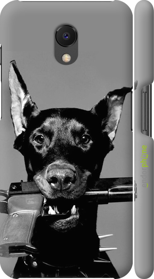 

3D-Kunststoff-Matte Hülle Dobermann" für Meizu M6s", Gray