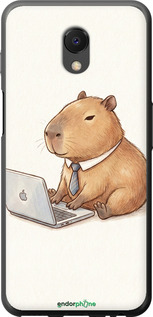 Силиконовый чехол Funny Capybara CEO Working для Meizu M6s - 6777u-1364 изображение 