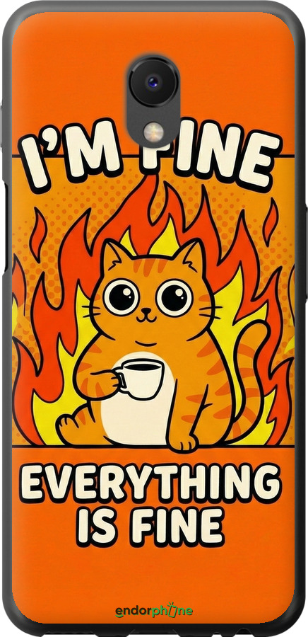 Силиконовый чехол Funny Cat для Meizu M6s - 6786u-1364 изображение 