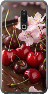 Силиконовый чехол Вишня в шоколаде для Meizu 15 - 6698u-1472 изображение 
