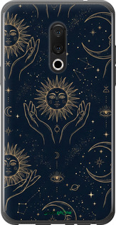 Силиконовый чехол 'Celestial Harmony: Sun & Moon Gold Mystic Pattern' для Meizu 15 изображение 3