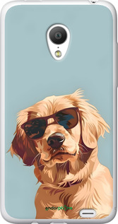 Силиконовый чехол Пес в очках для Meizu MX3 - 6381u-310 изображение 