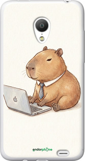 Силиконовый чехол 'Funny Capybara CEO Working' для Meizu MX3 изображение 1