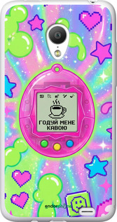 Силиконовый чехол 'Y2K Aesthetic Retro Pet: Годуй мене кавою' для Meizu MX3 изображение 3