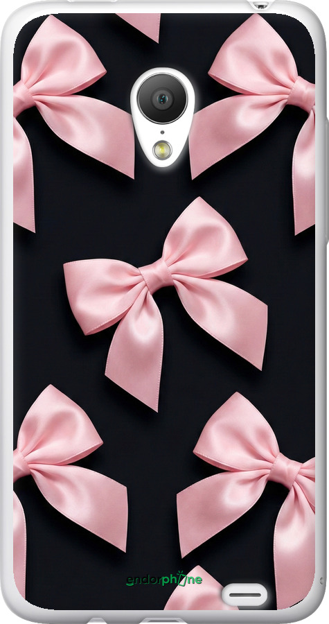 Силиконовый чехол Coquette Ribbons Dark Coquette для Meizu MX3 - 6767u-310 изображение 