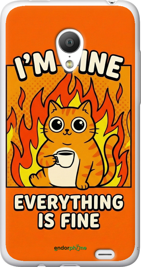 Силиконовый чехол Funny Cat для Meizu MX3 - 6786u-310 изображение 