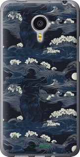 Силіконовий чехол Морська тематика у стилі арт-деко для Meizu MX4 PRO - 6520u-132 изображение 