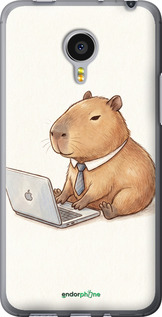 Силиконовый чехол Funny Capybara CEO Working для Meizu MX4 PRO - 6777u-132 изображение 
