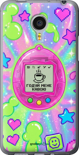 Силиконовый чехол Y2K Aesthetic Retro Pet: Годуй мене кавою для Meizu MX4 PRO - 6784u-132 изображение 