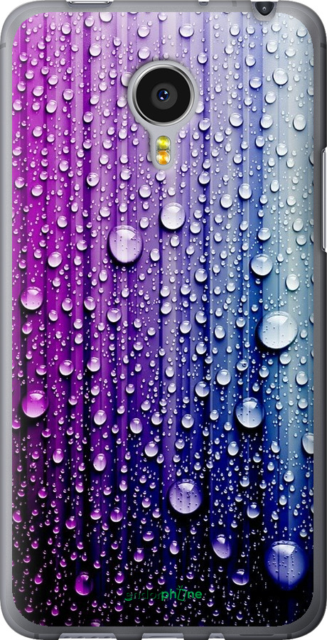 

Силіконовий чохол "Краплини води" для Meizu MX4 PRO, Синій