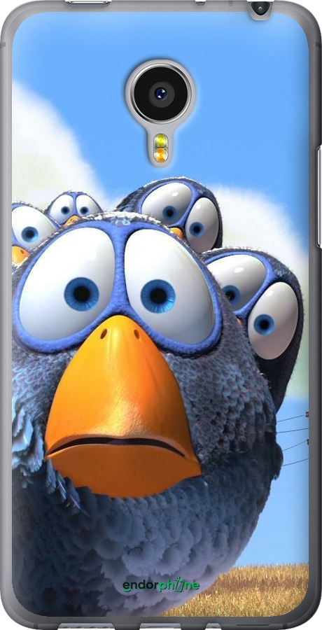 Силіконовий чехол Angry Birds для Meizu MX4 PRO - 6008u-132 изображение 
