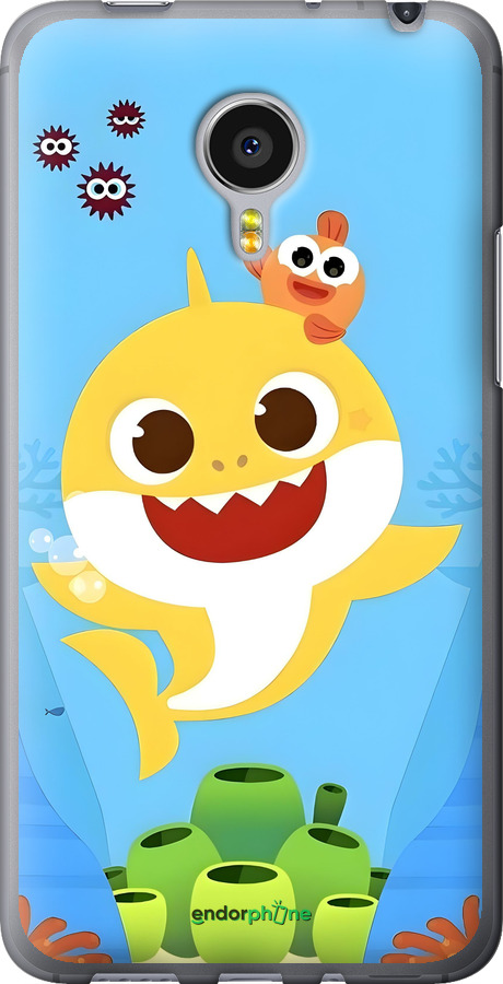 Силиконовый чехол Бейби Шарк для Meizu MX4 PRO - 6303u-132 изображение 