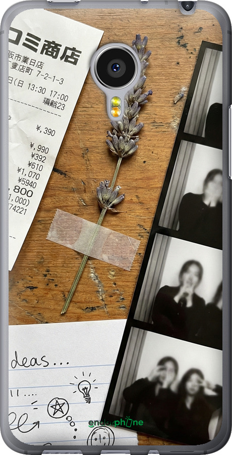 Силиконовый чехол Aesthetic Scrapbook Collage для Meizu MX4 PRO - 6773u-132 изображение 