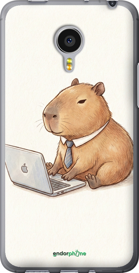 Силиконовый чехол Funny Capybara CEO Working для Meizu MX4 PRO - 6777u-132 изображение 