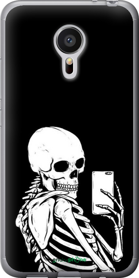 2D пластиковый чехол Скелет делает Selfie для Meizu MX5 - 6535t-105 изображение 