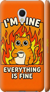 3D пластиковый матовый чехол 'Funny Cat' для Meizu MX6 изображение 5