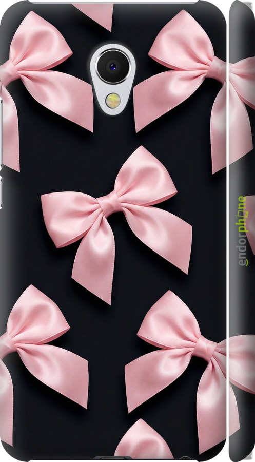 3D пластиковый матовый чехол Coquette Ribbons Dark Coquette для Meizu MX6 - 6767m-259 изображение 