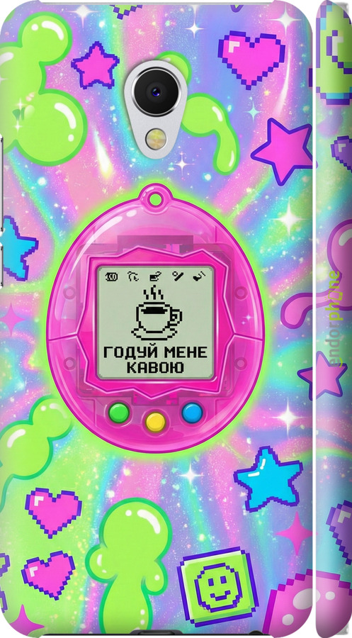3D пластиковый матовый чехол Y2K Aesthetic Retro Pet: Годуй мене кавою для Meizu MX6 - 6784m-259 изображение 