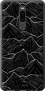 Силіконовий чехол Із зображенням Темних гір для Meizu Note 8 - 6489u-1610 изображение 