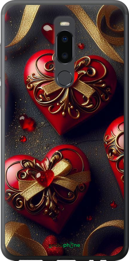 Силіконовий чехол Сердечки v4 для Meizu Note 8 - 5834u-1610 изображение 