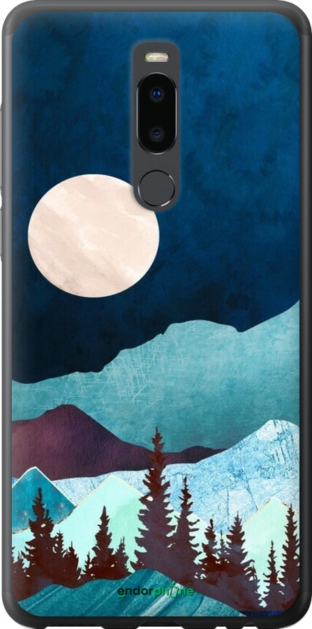 Силіконовий чехол Гірська ідилія нічний краєвид для Meizu Note 8 - 6488u-1610 изображение 