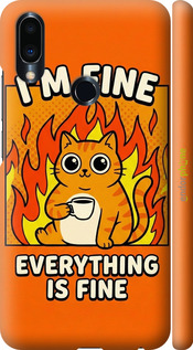 3D пластиковый матовый чехол Funny Cat для Meizu Note 9 - 6786m-1689 изображение 