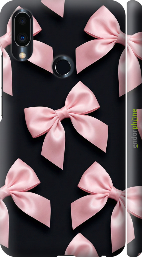 3D пластиковый матовый чехол Coquette Ribbons Dark Coquette для Meizu Note 9 - 6767m-1689 изображение 