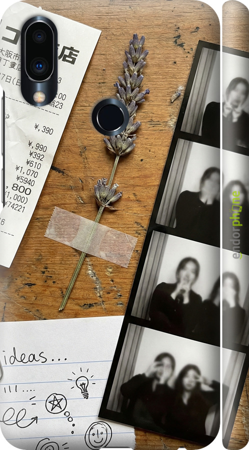 3D пластиковый матовый чехол Aesthetic Scrapbook Collage для Meizu Note 9 - 6773m-1689 изображение 