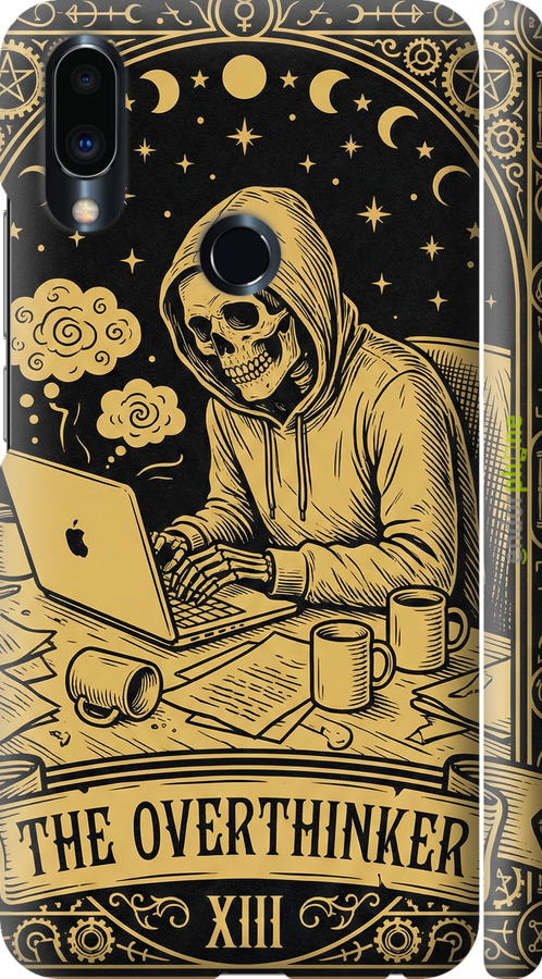 3D пластиковий матовий чехол The Overthinker для Meizu Note 9 - 6774m-1689 изображение 