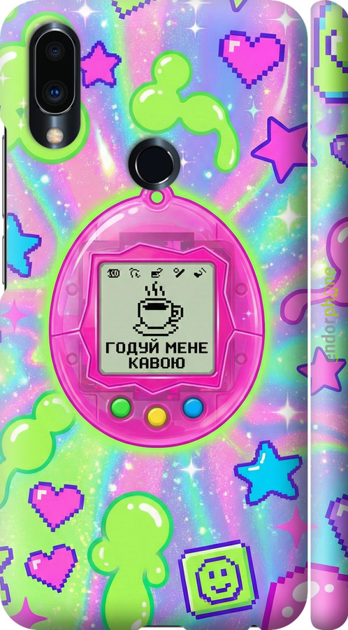 3D пластиковый матовый чехол Y2K Aesthetic Retro Pet: Годуй мене кавою для Meizu Note 9 - 6784m-1689 изображение 
