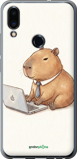 2D пластиковий чехол Funny Capybara CEO Working для Meizu Note 9 - 6777t-1689 изображение 