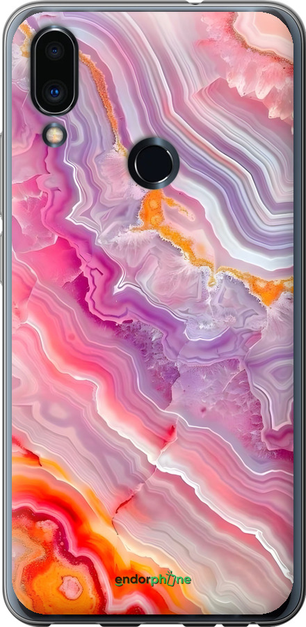 2D пластиковый чехол Мрамор 2 для Meizu Note 9 - 6307t-1689 изображение 