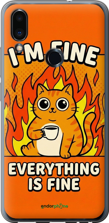 2D пластиковый чехол Funny Cat для Meizu Note 9 - 6786t-1689 изображение 