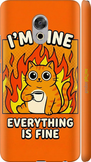 3D пластиковый матовый чехол 'Funny Cat' для Meizu Pro 6 Plus изображение 3