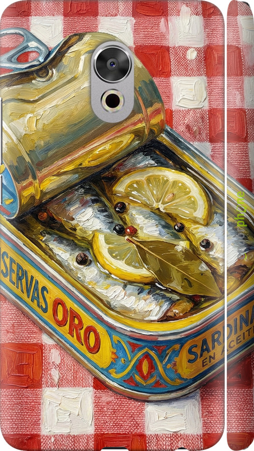 3D пластиковый матовый чехол Vintage Sardine Tin Phone для Meizu Pro 6 Plus - 6772m-678 изображение 