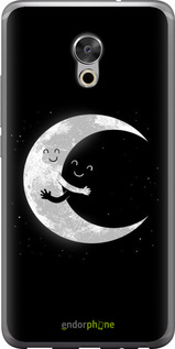 Силиконовый чехол Лунные объятия для Meizu Pro 6 Plus - 6508u-678 изображение 