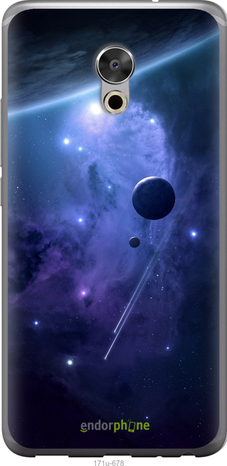 Силіконовий чехол Планети в синьому космосі для Meizu Pro 6 Plus - 171u-678 изображение 