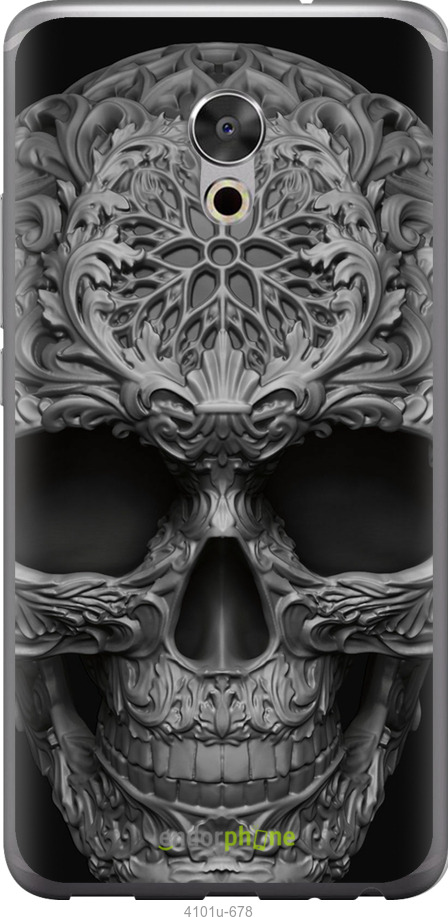 Силіконовий чехол skull-ornament для Meizu Pro 6 Plus - 4101u-678 изображение 