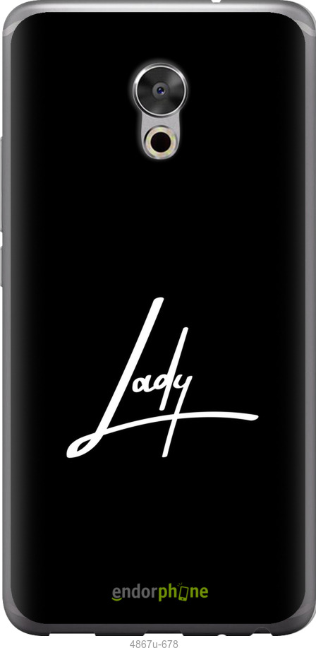 Силіконовий чехол Lady 2 для Meizu Pro 6 Plus - 4867u-678 изображение 