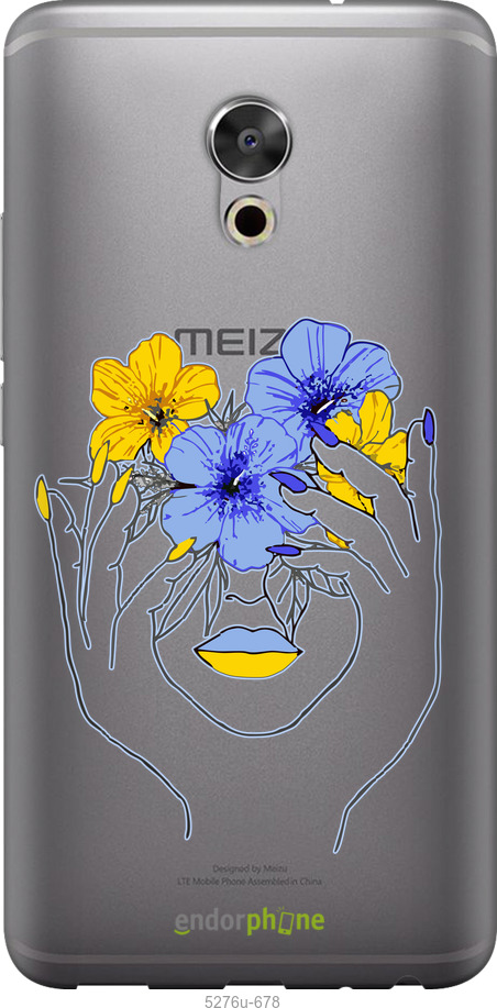 Силіконовий чехол Дівчина v4 для Meizu Pro 6 Plus - 5276u-678 изображение 