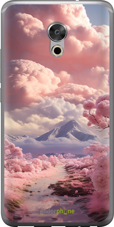 Силиконовый чехол Розовые облака для Meizu Pro 6 Plus - 5660u-678 изображение 