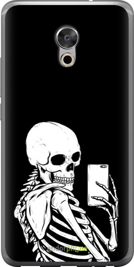 Силіконовий чехол Скелет робить Selfie для Meizu Pro 6 Plus - 6535u-678 изображение 