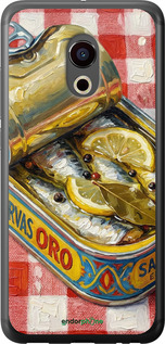 2D пластиковый чехол Vintage Sardine Tin Phone для Meizu Pro 6 - 6772t-293 изображение 
