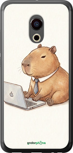 Силиконовый чехол Funny Capybara CEO Working для Meizu Pro 6 - 6777u-293 изображение 