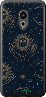 2D пластиковий чохол 'Celestial Harmony: Sun & Moon Gold Mystic Pattern' для Meizu Pro 6 зображення 3